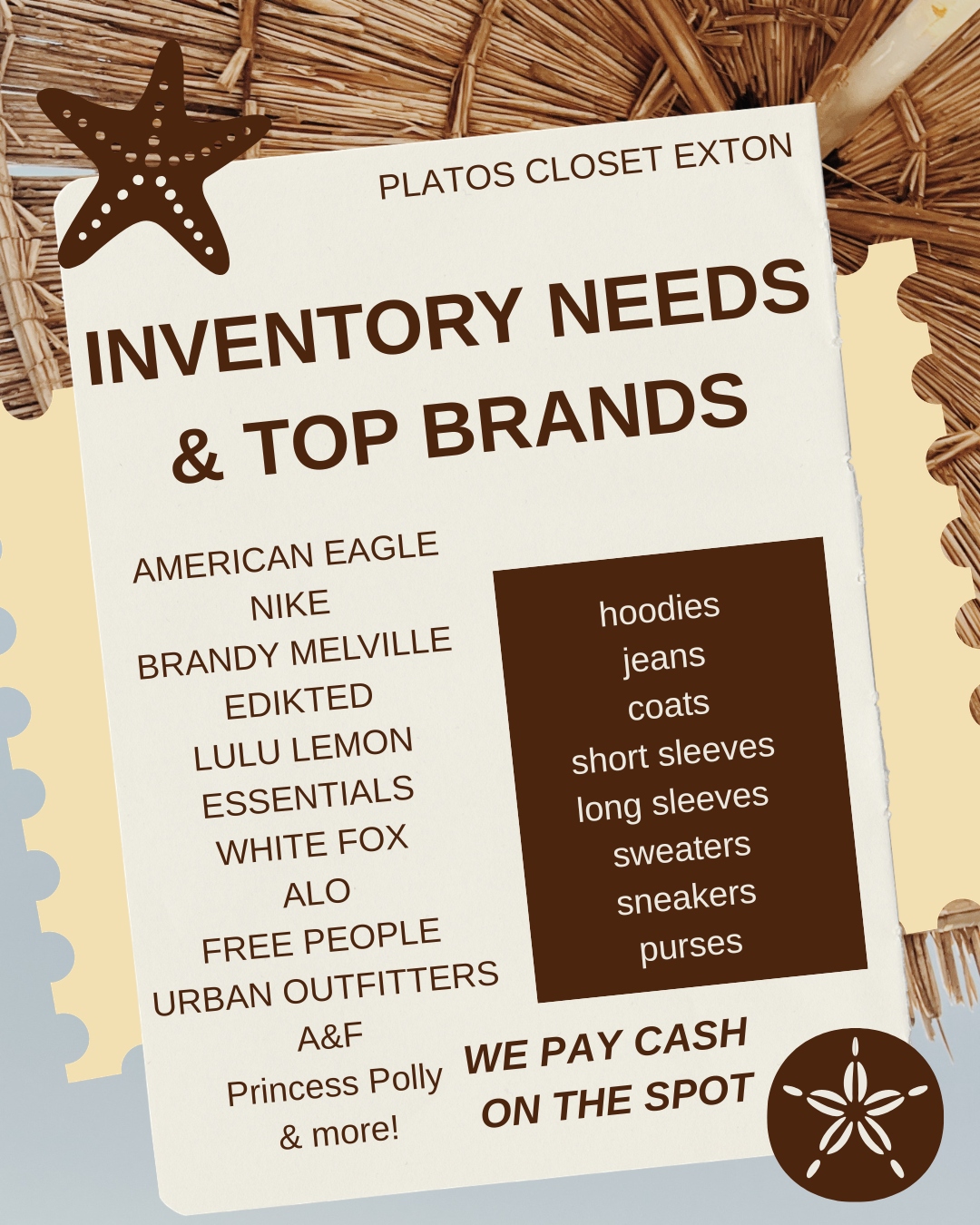 2026 Inventory Needs